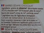 Barres Craquantes Sésame Chocolat