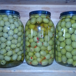Vrac - Olives vertes farcies aux poivrons